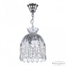 Подвесной светильник с цветным хрусталём 5478/22 Ni Clear/M-1H Leafs Bohemia Ivele Crystal (5478)