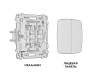Ambrella Light Комплект механизма 2-клавишного проходного выключателя Ambrella Volt OMEGA MO123020