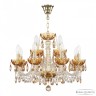 Люстра с цветным хрусталём 5402/8+4/195 G Amber/M-1H K721 Bohemia Ivele Crystal (5402)
