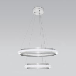 Умный подвесной светильник                      Eurosvet  90241/2 белый / серебро