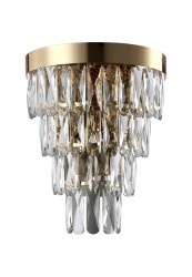 Crystal Lux Бра Crystal Lux ABIGAIL AP3 GOLD/TRANSPARENT
