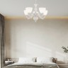 Люстра с плафонами подвесная 343837/5 WT+SL Arte Milano (Подвесные)
