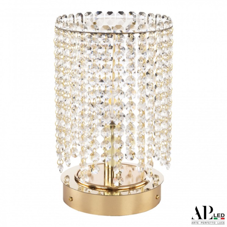 Настольная лампа SH500.L3.17-26.B.Gd.E14 APL LED (С 1 лампочкой)