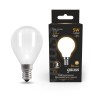 105201105 Лампа Gauss LED Filament Globe OPAL E14 5W 2700К 1/10/50, шт