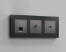 Ambrella Light Лицевая панель для TV розетки QUANT Ambrella Volt ALFA AP6630