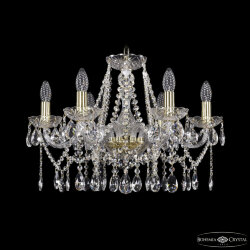Люстра хрустальная 1413/6/200 G Bohemia Ivele Crystal (Стеклянный рожок)