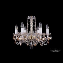 Люстра хрустальная 1402/6/160 G K721 Bohemia Ivele Crystal (Стеклянный рожок)