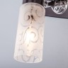 Настенный светильник со стеклянными плафонами                      Eurosvet  21130/2 хром / венге