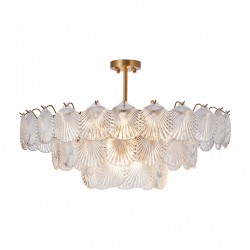 Люстра с плафоном в виде ракушек 312008/D800 BS Arte Milano (Потолочные)