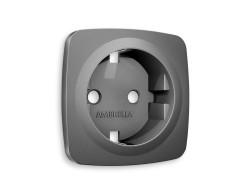 Ambrella Light Лицевая панель для электрической розетки с заземлением QUANT Ambrella Volt OMEGA OP6560