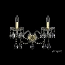 Бра хрустальные 1413B/2/200/XL G Bohemia Ivele Crystal (Стеклянный рожок)
