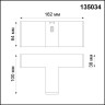 Соединитель - Т NOVOTECH RATIO 135034