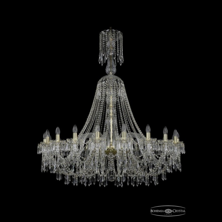 Люстра хрустальная 1403/20/460/XL-143 G Bohemia Ivele Crystal (Стеклянный рожок)