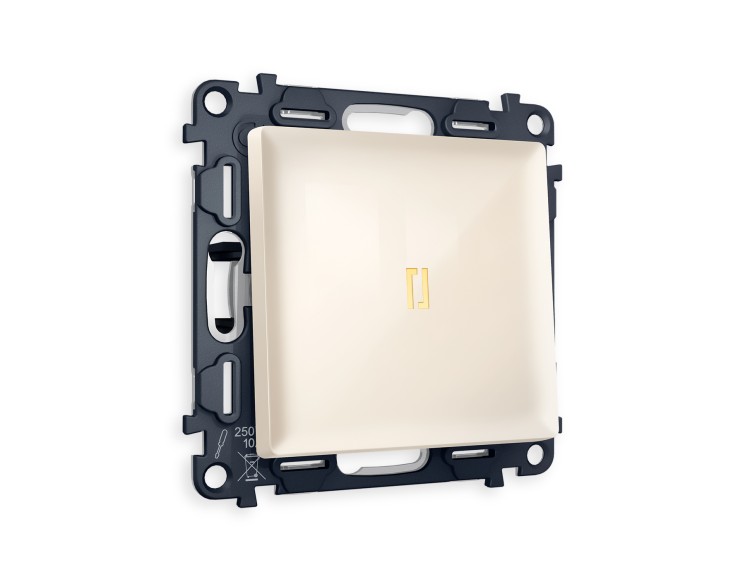 Ambrella Light Комплект механизма 1-клавишного выключателя с подсветкой 3200K Ambrella Volt ALFA MA302010