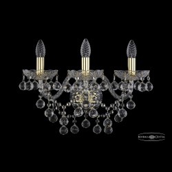 Бра хрустальные 1409B/3/195/XL G Bohemia Ivele Crystal (Стеклянный рожок)