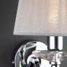 Настенный светильник с тканевым абажуром                      Eurosvet  60079/1 хром