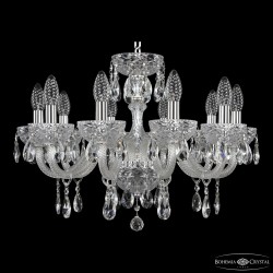 Люстра с цветным хрусталём 5417/10/195 Ni Clear/M-1F Bohemia Ivele Crystal (5417)