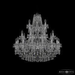 Люстра хрустальная 1410/16+8+4/300/3d Ni V0300 Bohemia Ivele Crystal (Стеклянный рожок)