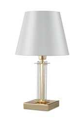Crystal Lux Настольная лампа Crystal Lux NICOLAS LG1 GOLD/WHITE