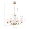 Подвесная люстра ST Luce Opalus SL1403.303.08